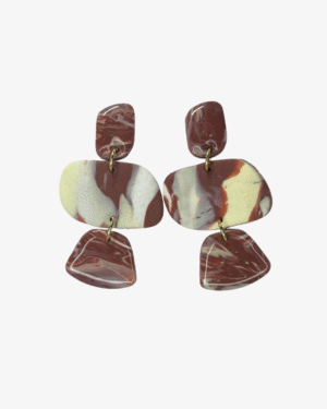 Pendientes Nia Marrones