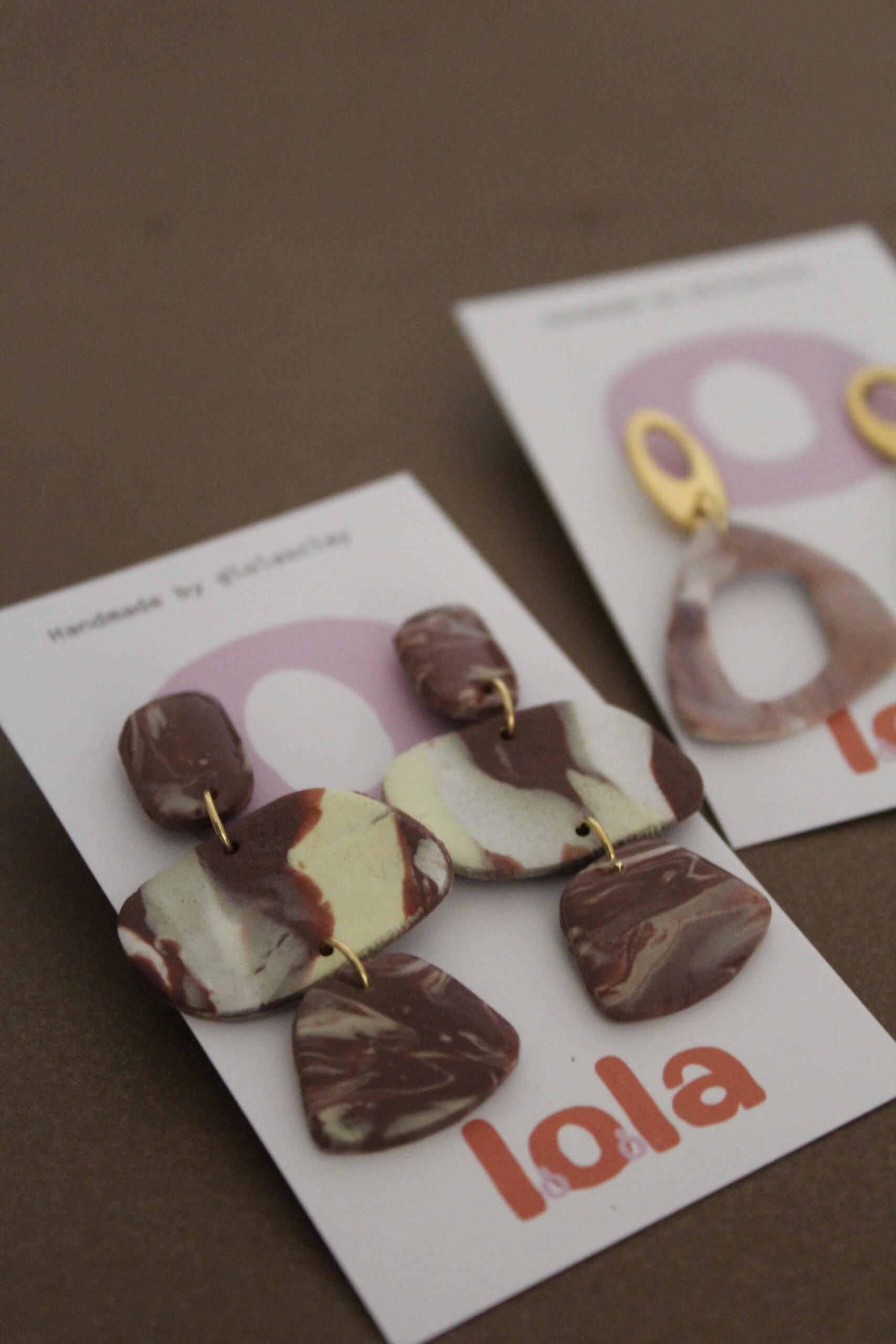 Pendientes Nia Marrones - Imagen 2