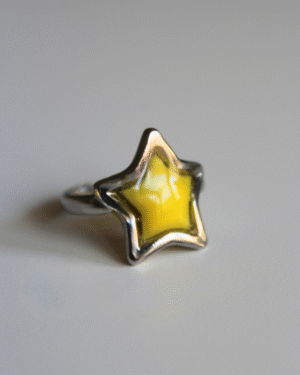 Anillo estrella amarillo