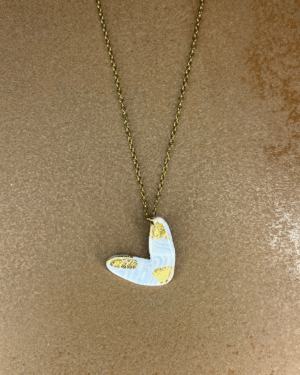 Collar corazón azul