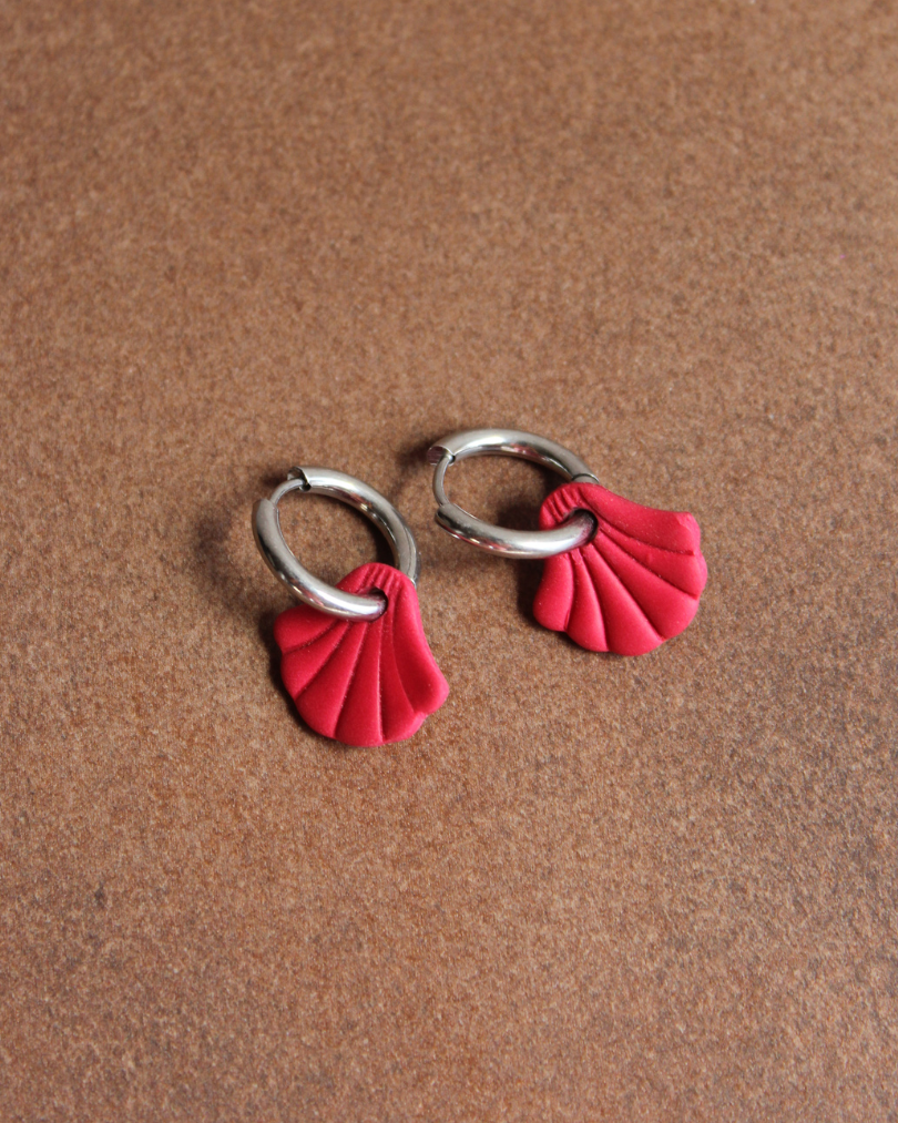 Shell Red - Silver