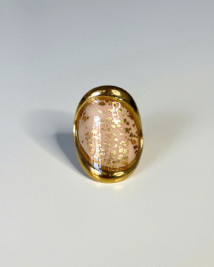 Anillo ovalado M - Blanco